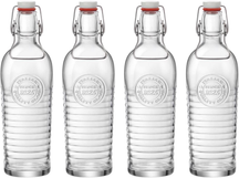 Bormioli Rocco Botellas con cierre / Botellas Weck Officina 1825 - Transparente - 1.2 litros - 4 unidades
