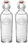 Bormioli Rocco Botellas con cierre / Botellas Weck Officina 1825 - Transparente - 1.2 litros - 2 unidades