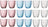 Bormioli Rocco Vasos de agua de colores 290 ml - Set de vasos Slot - 18 unidades