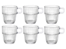 Tazas de café con asa Bormioli Rocco - apilables - Barshine 185 ml - 6 unidades