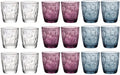 Bormioli Rocco Set de vasos - Vasos de agua - Tumblers - Diamond 300 ml - 18 Piezas