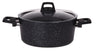 Cookinglife Olla con tapa - Black Speckle - Aluminio Ø 22 cm / 3.5 litros - Apta para todas las fuentes de calor - recubrimiento antiadherente estándar