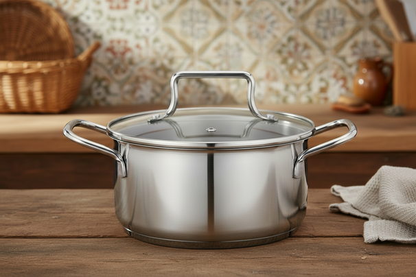 Cookinglife Olla Essential Steel acero inoxidable Ø 16 cm - 1.3 litros - apta para todas las fuentes de calor