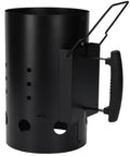 Cookinglife Iniciador de Briquetas para BBQ Fire & Flavour 30.5 cm - Metal Resistente al Calor Negro
