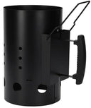 Cookinglife Iniciador de Briquetas para BBQ Fire & Flavour 30.5 cm - Metal Resistente al Calor Negro