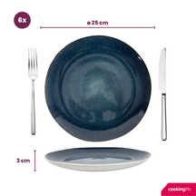 Cookinglife Platos de cena Belize ø 25 cm - 6 unidades