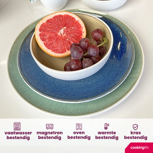 Cookinglife Platos de cena Belize ø 25 cm - 6 unidades