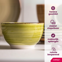Cookinglife Vasos Delice Verde 350 ml - 6 unidades