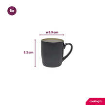 Cookinglife Tazas Nola Gris cálido 350 ml - 6 piezas