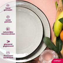 Cookinglife Platos para cenar Nola Gris Cálido ø 27 cm - 6 piezas