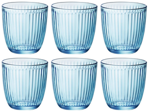 Vasos de agua Bormioli Rocco Line Azul - 290 ml - 6 unidades