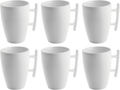 BonBistro Tazas de cappuccino Yong Squito 300 ml - Blanco - 6 piezas
