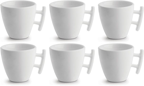 BonBistro Taza de café Yong Squito 170 ml - Blanco - 6 piezas