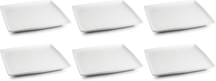 BonBistro Platos de desayuno / postre Yong Squito 23 x 23 cm - Blanco - 6 piezas