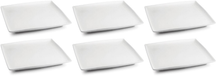 BonBistro Platos para petit four Yong Squito 10 x 10 cm - Blanco - 6 piezas