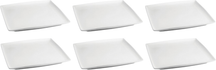 BonBistro Platos de desayuno / postre Yong Squito 18 x 18 cm - Blanco - 6 piezas