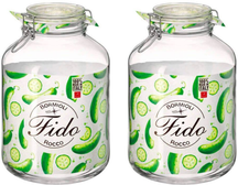 Tarro de conserva Bormioli Rocco Fido - ø 17.5 cm / 5 litros - 2 unidades