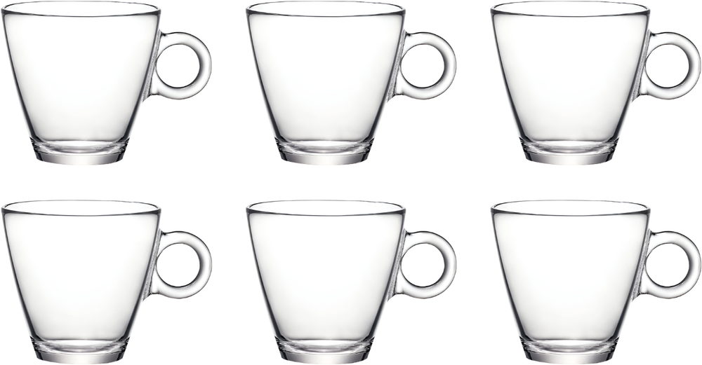 Vaso para capuchino Bormioli Rocco Easy Bar 220 ml - 6 unidades
