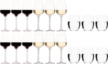 Set de copas de vino Chef & Sommelier Sublym (Copas de vino tinto & Copas de vino blanco & Copas de agua) - Set de 18 piezas - 6 copas de vino tinto, 6 copas de vino blanco y 6 copas de agua