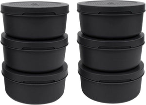 Caja para masa de pizza ZiiPa - ø 16 cm / 250 gramos - Negro - 6 unidades