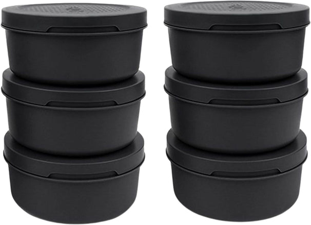 Caja para masa de pizza ZiiPa - ø 16 cm / 250 gramos - Negro - 6 unidades