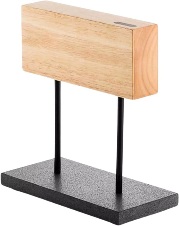 Bloque magnético para cuchillos Laguiole Style de Vie Roble - con base de piedra natural