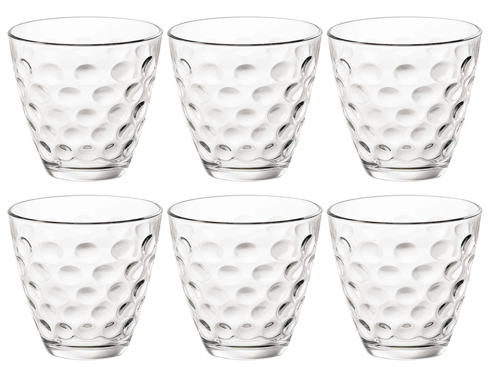 Vasos Bormioli Rocco Dots - Transparente - 250 ml - 6 piezas