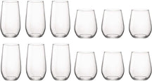 Bormioli Rocco Set de vasos de agua Electra - (Vasos de agua y vasos Longdrink) - Set de 12 piezas