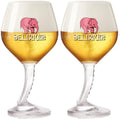 Vasos de cerveza Delirium con pie - 330 ml - 2 piezas