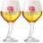 Vasos de cerveza Delirium con pie - 330 ml - 2 piezas