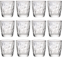 Bormioli Rocco Juego de vasos - Vasos de agua - Transparente - Diamond - 300 ml - 12 unidades