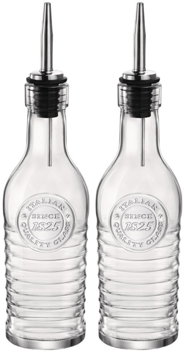 Bormioli Rocco Botellas para aceite o vinagre Officina 1825 - 275 ml - 2 unidades
