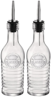 Bormioli Rocco Botellas para aceite o vinagre Officina 1825 - 275 ml - 2 unidades