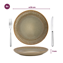 Platos de cena Cookinglife Aqua Maris ø 26 cm - 6 unidades