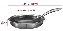 Set de sartenes Cookinglife HexaCook - Sartén híbrida 2 piezas ø 24 y 28 cm - ANTIADHERENTE - apta para todas las fuentes de calor - recubrimiento antiadherente cerámico