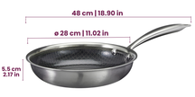 Sartén Cookinglife HexaCook - Sartén híbrida ø 28 cm - ANTIADHERENTE - apta para todas las fuentes de calor - recubrimiento antiadherente cerámico