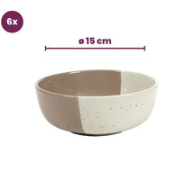 Cookinglife Juego de vajilla Leem 18 piezas / 6 personas - 6 platos de cena, 6 platos de desayuno y 6 cuencos