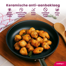 Cookinglife Sartén ProForge ø 24 cm - apta para todas las fuentes de calor - revestimiento antiadherente cerámico