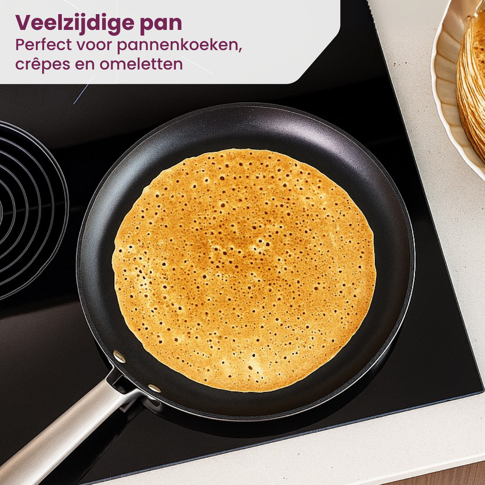 Sartén para panqueques Cookinglife ProForge - ø 28 cm - recubrimiento antiadherente cerámico - apta para todas las fuentes de calor