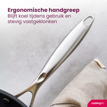 Sartén Cookinglife Revolt ø 28 cm - apta para todas las fuentes de calor - recubrimiento antiadherente cerámico