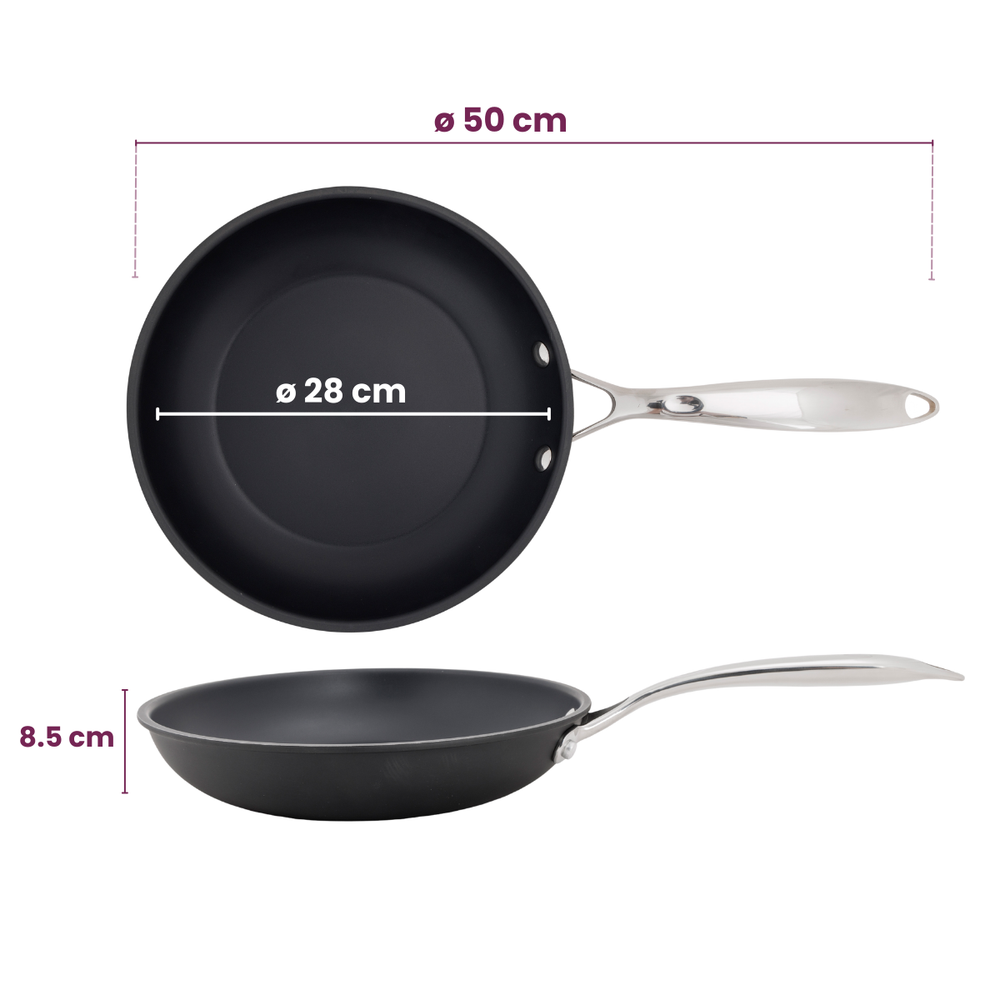 Sartén Cookinglife Revolt ø 28 cm - apta para todas las fuentes de calor - recubrimiento antiadherente cerámico
