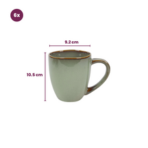 Cookinglife Tazas Sabi Verde 450 ml - 6 unidades