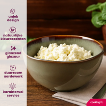 Cookinglife Tazones para sopa / tazones Sabi Verde ø 15 cm - 6 unidades