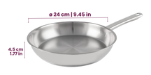 Set de sartenes Cookinglife Superior Triply Acero Inoxidable 2 piezas ø 24 y 28 cm - apta para todas las fuentes de calor - sin recubrimiento antiadherente