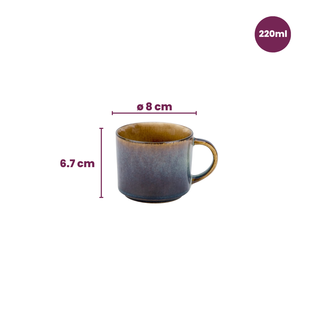 Tazas de Café / Tazas Senseo - Quintana Amber - 220 ml - 4 Piezas