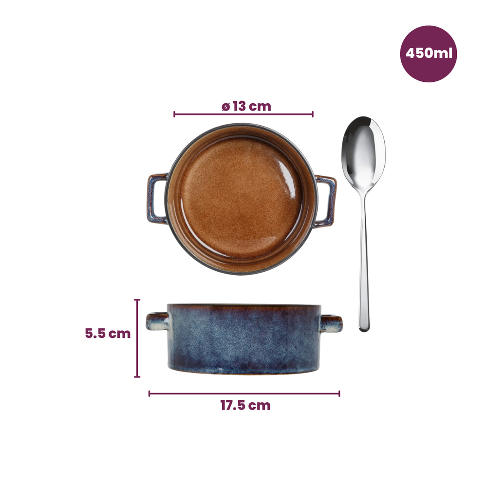 Tazones de Sopa / Cuencos - Quintana Amber ø 13 cm / 450 ml - 4 Piezas