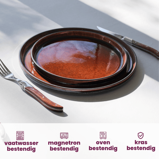 Platos de Desayuno / Postre Cosy & Trendy - Quintana Amber ø 22 cm - 4 Piezas