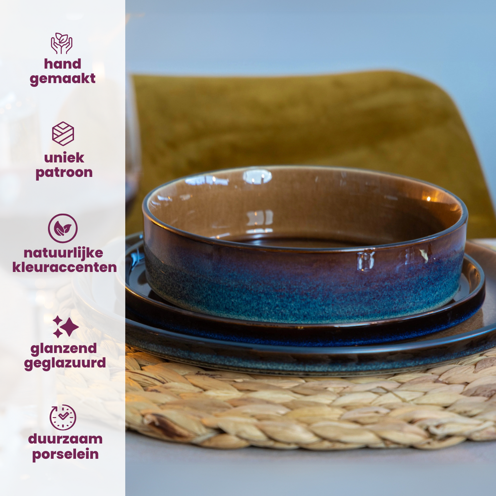 Platos Profundos / Platos para Pasta - Quintana Amber ø 20 cm / H 5.2 cm - 4 Piezas