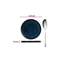 Cosy & Trendy Platos para pastel / Platos pequeños Quintana Blue ø 14 cm - 4 unidades
