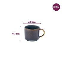 Tazas de Café / Tazas Senseo - Quintana Blue - 220 ml - 4 Piezas